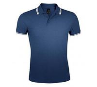 SOLS - Polo manches courtes PASADENA - Homme (Bleu marine/blanc) M