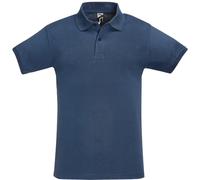 SOLS Herren Perfect Pique Kurzarm-Poloshirt (Denim) M