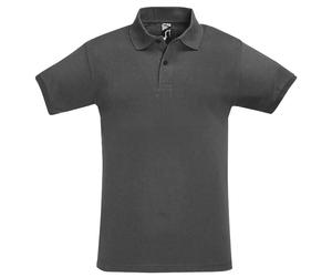SOLS Herren Perfect Pique Kurzarm-Poloshirt (Dunkelgrau) 2XL