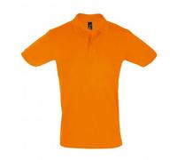 SOLS Herren Perfect Pique Kurzarm-Poloshirt (Orange) L