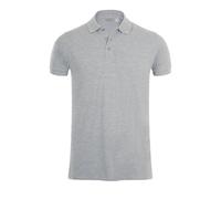 SOLS Herren Phoenix Kurzarm-Pique-Poloshirt (grau meliert) XL