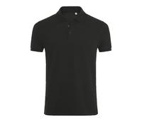 SOLS Herren Phoenix Kurzarm-Pique-Poloshirt (Schwarz) S