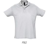 SOLS Herren Piqué Polo 11342 ash (heather) XXL