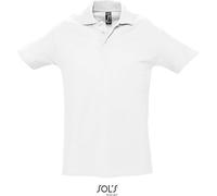 Sol's Poloshirt Spring II L562 Kurzarm Piqué Weiß M