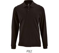 SOLS Herren Piqué Polo langarm 02087 black XL