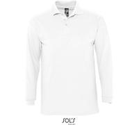 L549 SOL´S Langarm Polo Winter II White XXL