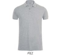 L01708 SOL´S Phoenix Herren Polo Kurzarm Grey Melange XL