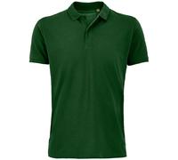 SOLS Herren Planet Pique Bio-Poloshirt (flaschengrün) XL