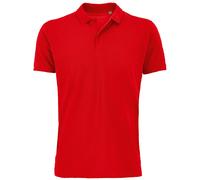 SOLS Herren Planet Pique Bio-Poloshirt (Rot) 2XL