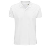 SOLS Herren Planet Pique Bio-Poloshirt (Weiß) S
