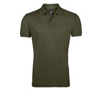 SOLs Herren Prime Pique Polo-Shirt, Kurzarm (Army-Grün) 4XL