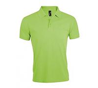 Sols Herren Prime Pique Polo-Shirt, Kurzarm (L) (Apfelgrün)
