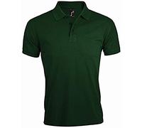 Sols Herren Prime Pique Polo-Shirt, Kurzarm (L) (Flaschengrün)