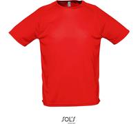 SOL'S Men's Raglan Sleeves T Sporty S red
