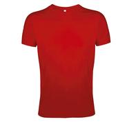 SOLS Herren Regent Slim Fit Kurzarm T-Shirt (Rot) XS