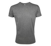 SOLS Herren Regent Slim Fit T-Shirt, Kurzarm (Grau meliert) M