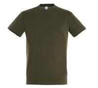 SOLS Herren Regent T-Shirt mit kurzen Ärmeln (Armee) L