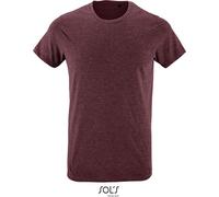 SOLS Herren Slim Fit T-Shirt 00553 heather oxblood M