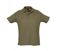 SOLS Herren Sommer II Pique Kurzarm-Poloshirt (Armee) XL