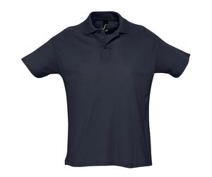 SOLS Herren Sommer II Pique Kurzarm-Poloshirt (Marine) XS