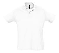 SOLS Herren Sommer II Pique Kurzarm-Poloshirt (Weiß) L