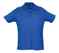 SOLS Herren Sommer II Pique Kurzarm-Poloshirt (Königsblau) XL