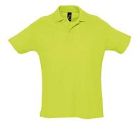 Sols Herren Summer II Pique Polo-Shirt, Kurzarm (XXL) (Apfelgrün)