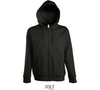 SOLS Herren Sweatjacke mit gefütterter Kapuze 47800 black M
