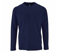 Sols Herren T-Shirt Imperial, langärmlig (2XL) (Marineblau)
