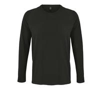 SOLS Mens Imperial Long Sleeve T-Shirt (Tiefschwarz) 2XL