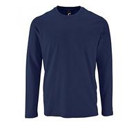 Sols Herren T-Shirt Imperial, langärmlig (M) (Marineblau)