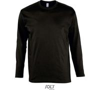 Sols - Monarch - Herren T-Shirt Langarm , Deep black , S