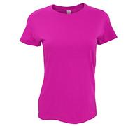 SOLS Womens/Ladies Imperial Heavy Short Sleeve T-Shirt (Fuchsia) M
