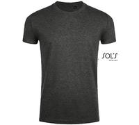 SOLS - Imperial Fit T-Shirt Charcoal Melange - Gr. - XL