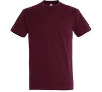 SOLS Mens Imperial Heavyweight Short Sleeve T-Shirt (Burgund) XL