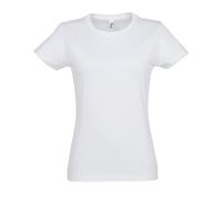SOLS Imperial Damen T-Shirt, Kurzarm, Rundhalsausschnitt (S) (Weiß)