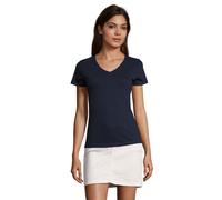 SOLS - "Imperial" T-Shirt V-Ausschnitt für Damen (Dunkelblau) S