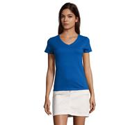 SOLS - "Imperial" T-Shirt V-Ausschnitt für Damen (Königsblau) S
