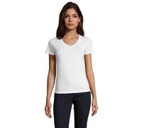 SOLS - "Imperial" T-Shirt V-Ausschnitt für Damen (Weiß) S