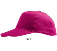 SOLS Kinder 5-Panel Kappe Klassische Cap 88111 fuchsia one size