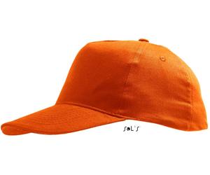SOLS Kinder 5-Panel Kappe Klassische Cap 88111 orange one size