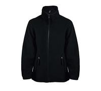 Sols Kinder Fleece Jacke North (154-164 cm (14 Jahre)) (Schwarz)
