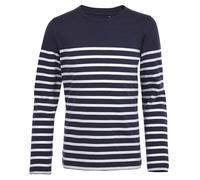 SOL'S Kinder Gestreiftes Langarm T-shirt Matelot - Dunkelblau / weiß | 8 Jahre