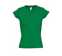 Sols Ladies V-Neck-T-Shirt Moon, Kelly Green, L