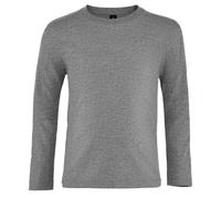SOL'S Langärmeliges Kinder T-Shirt Imperial - Grau meliert | 8 Jahre