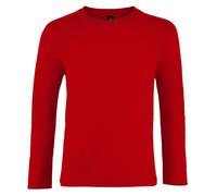 SOL'S Langärmeliges Kinder T-Shirt Imperial - Rot | 4 Jahre