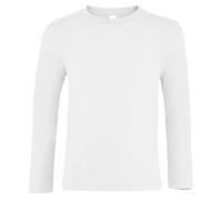 SOL'S Langärmeliges Kinder T-Shirt Imperial - Weiß | 6 Jahre
