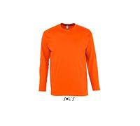 Sols Langarm T-Shirt Monarch, Orange, M