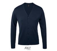 SOLS - Men´s Golden V-Neck Knitted Cardigan Navy - Gr. - XL