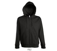 L478 SOL´S Herren Kontrast Kapuzenjacke Seven Black L